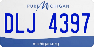 MI license plate DLJ4397
