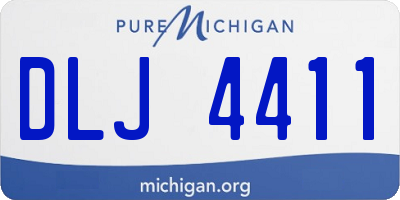MI license plate DLJ4411