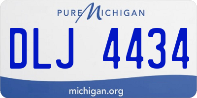 MI license plate DLJ4434