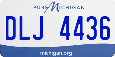 MI license plate DLJ4436