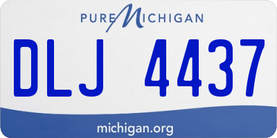 MI license plate DLJ4437