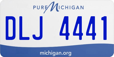 MI license plate DLJ4441