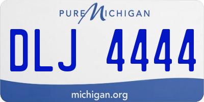MI license plate DLJ4444