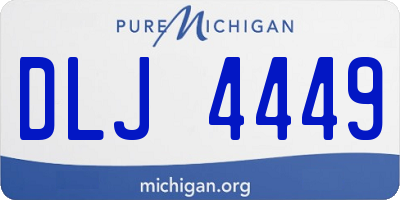 MI license plate DLJ4449