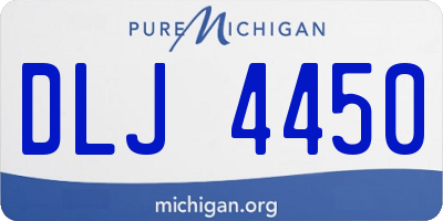 MI license plate DLJ4450