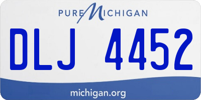 MI license plate DLJ4452