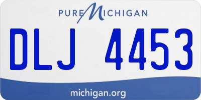 MI license plate DLJ4453