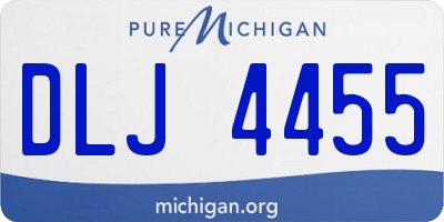 MI license plate DLJ4455