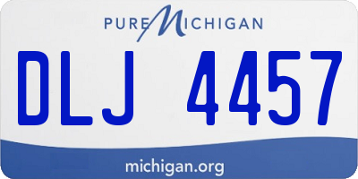 MI license plate DLJ4457