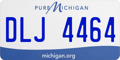 MI license plate DLJ4464