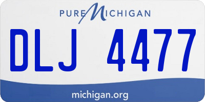 MI license plate DLJ4477