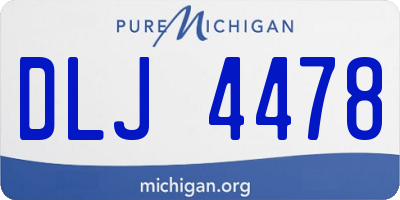 MI license plate DLJ4478