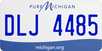 MI license plate DLJ4485