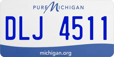 MI license plate DLJ4511