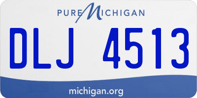MI license plate DLJ4513