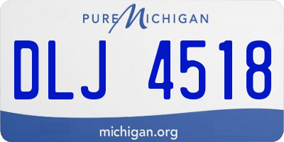 MI license plate DLJ4518