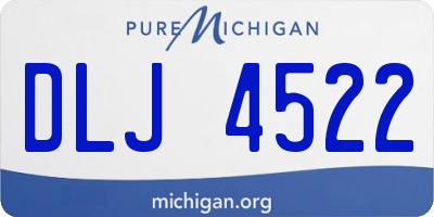 MI license plate DLJ4522