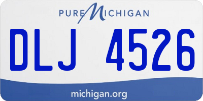 MI license plate DLJ4526
