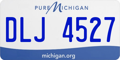 MI license plate DLJ4527
