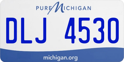 MI license plate DLJ4530