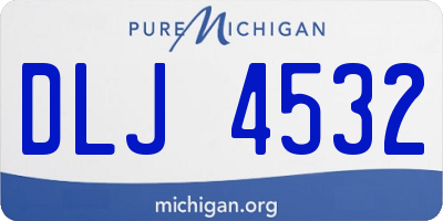 MI license plate DLJ4532