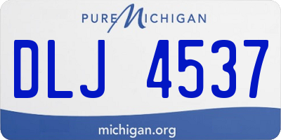 MI license plate DLJ4537