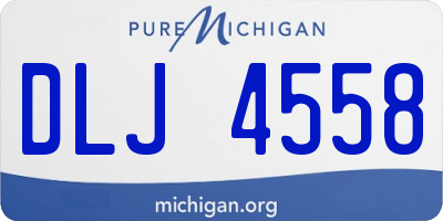 MI license plate DLJ4558