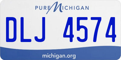 MI license plate DLJ4574