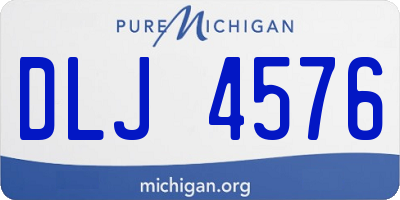 MI license plate DLJ4576