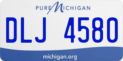 MI license plate DLJ4580