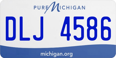 MI license plate DLJ4586