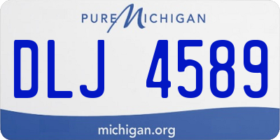 MI license plate DLJ4589