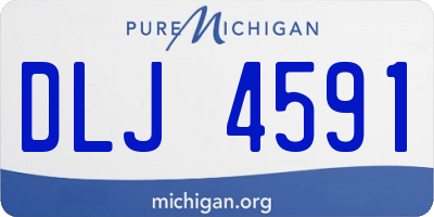 MI license plate DLJ4591