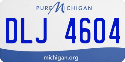 MI license plate DLJ4604