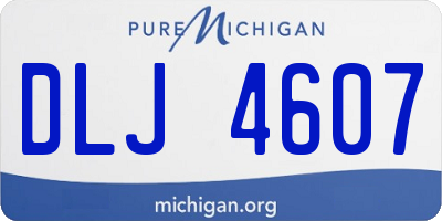 MI license plate DLJ4607