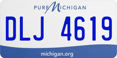 MI license plate DLJ4619