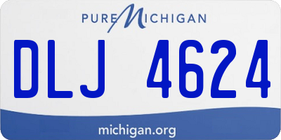 MI license plate DLJ4624