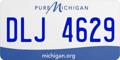 MI license plate DLJ4629