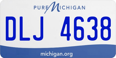 MI license plate DLJ4638
