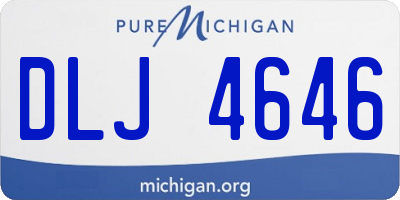MI license plate DLJ4646