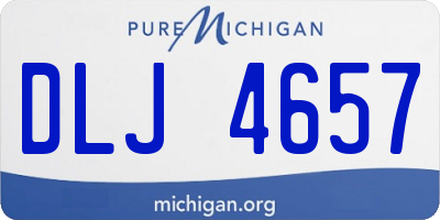 MI license plate DLJ4657