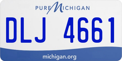 MI license plate DLJ4661