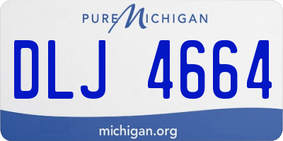 MI license plate DLJ4664