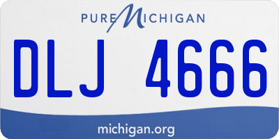 MI license plate DLJ4666