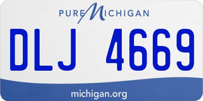 MI license plate DLJ4669