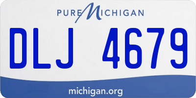 MI license plate DLJ4679