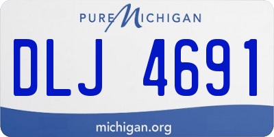 MI license plate DLJ4691