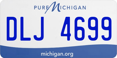 MI license plate DLJ4699