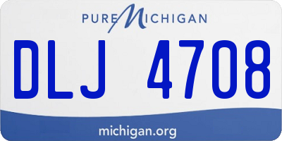 MI license plate DLJ4708