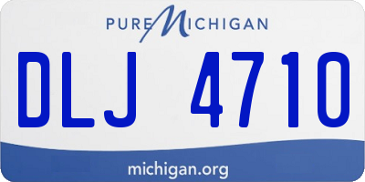 MI license plate DLJ4710